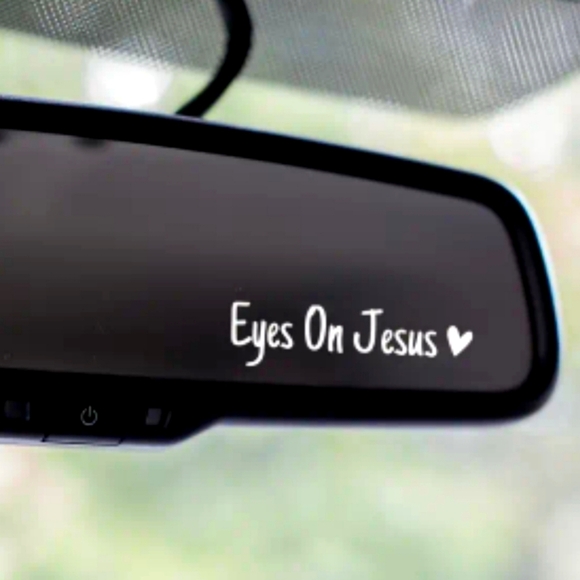 EYES ON JESUS DECAL Perfect Reminder - Picture 1 of 6